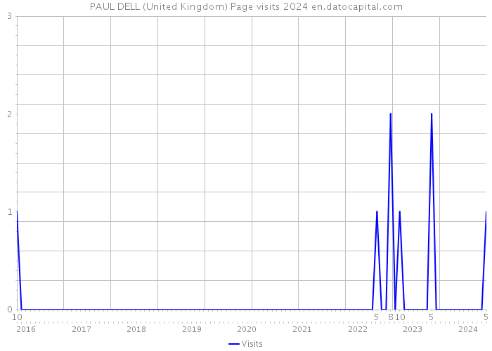 PAUL DELL (United Kingdom) Page visits 2024 