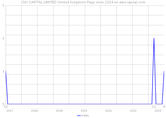 CNX CAPITAL LIMITED (United Kingdom) Page visits 2024 