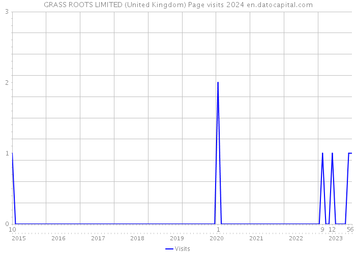 GRASS ROOTS LIMITED (United Kingdom) Page visits 2024 