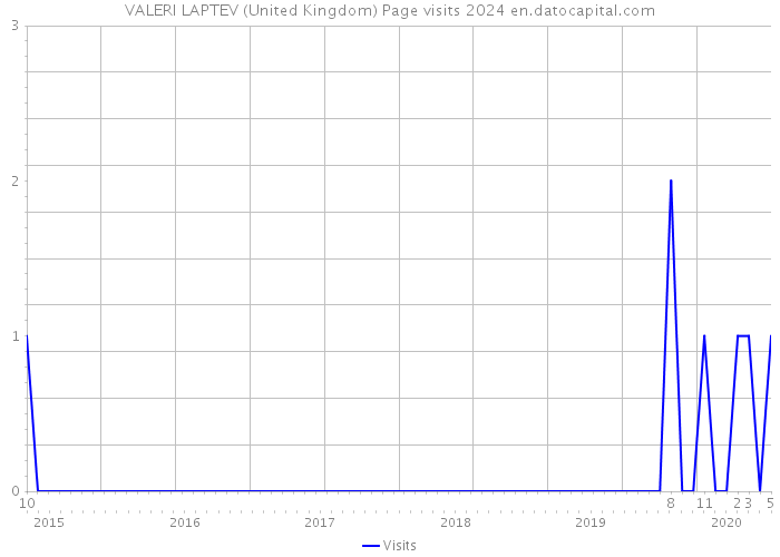VALERI LAPTEV (United Kingdom) Page visits 2024 