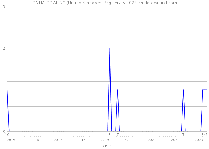 CATIA COWLING (United Kingdom) Page visits 2024 