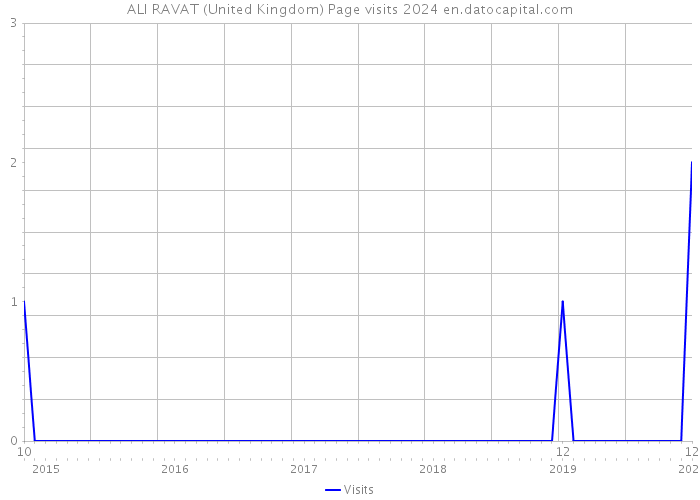 ALI RAVAT (United Kingdom) Page visits 2024 