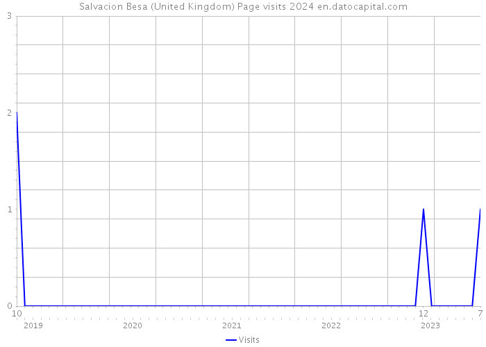 Salvacion Besa (United Kingdom) Page visits 2024 
