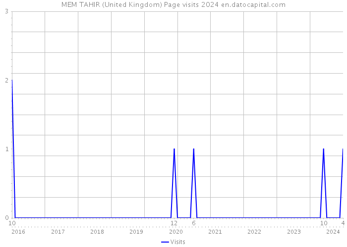 MEM TAHIR (United Kingdom) Page visits 2024 