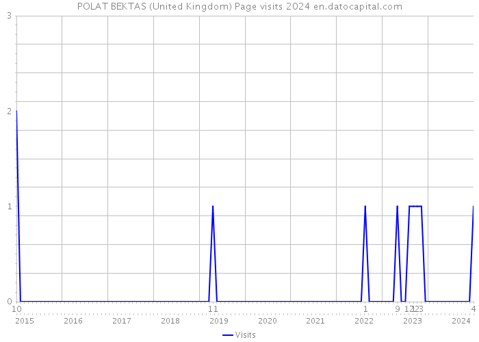 POLAT BEKTAS (United Kingdom) Page visits 2024 