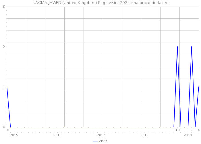 NAGMA JAWED (United Kingdom) Page visits 2024 