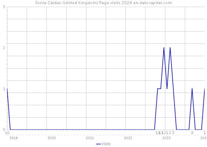 Sonia Caldas (United Kingdom) Page visits 2024 