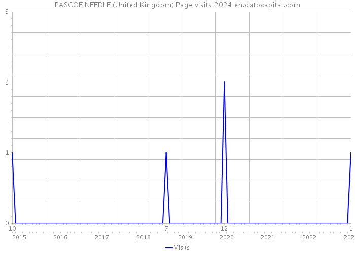 PASCOE NEEDLE (United Kingdom) Page visits 2024 