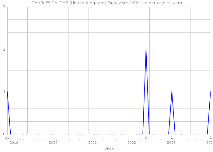 CHARLES CALDAS (United Kingdom) Page visits 2024 