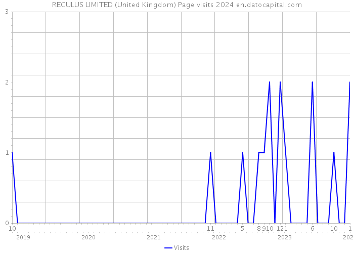 REGULUS LIMITED (United Kingdom) Page visits 2024 