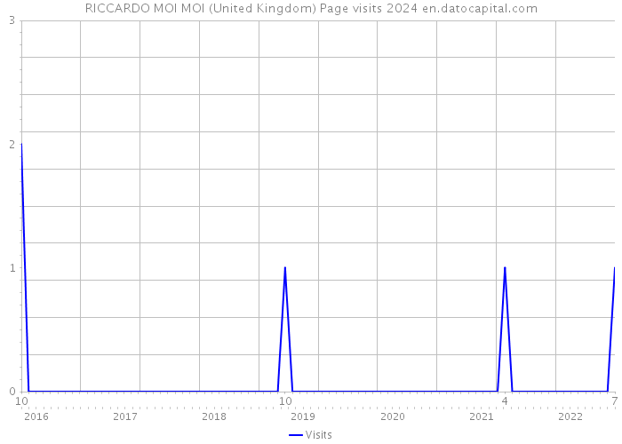 RICCARDO MOI MOI (United Kingdom) Page visits 2024 