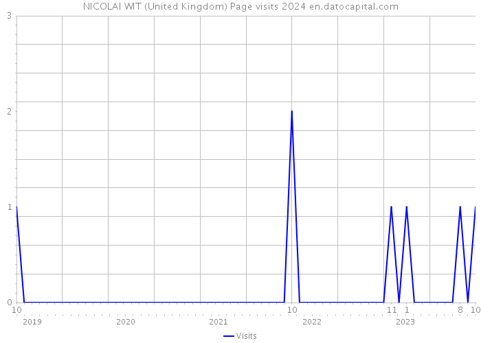 NICOLAI WIT (United Kingdom) Page visits 2024 