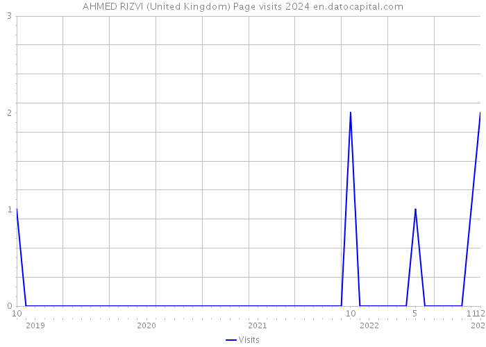 AHMED RIZVI (United Kingdom) Page visits 2024 