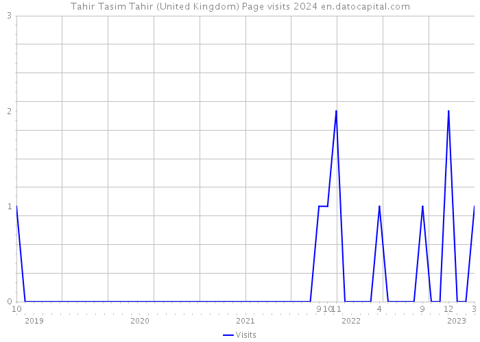 Tahir Tasim Tahir (United Kingdom) Page visits 2024 