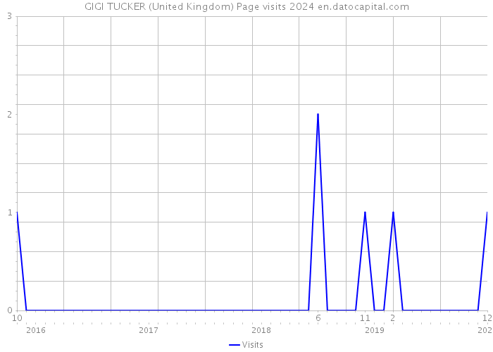 GIGI TUCKER (United Kingdom) Page visits 2024 