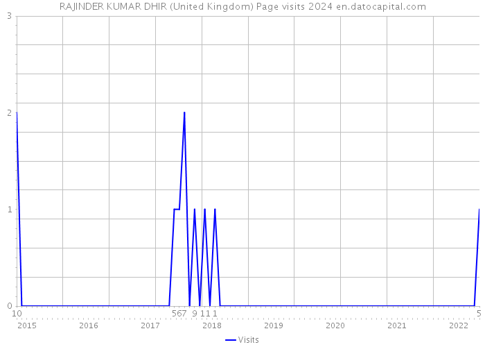 RAJINDER KUMAR DHIR (United Kingdom) Page visits 2024 