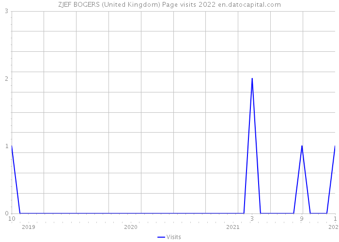 ZJEF BOGERS (United Kingdom) Page visits 2022 
