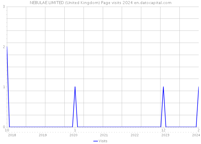 NEBULAE LIMITED (United Kingdom) Page visits 2024 