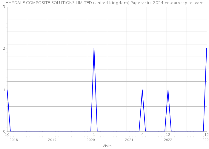 HAYDALE COMPOSITE SOLUTIONS LIMITED (United Kingdom) Page visits 2024 