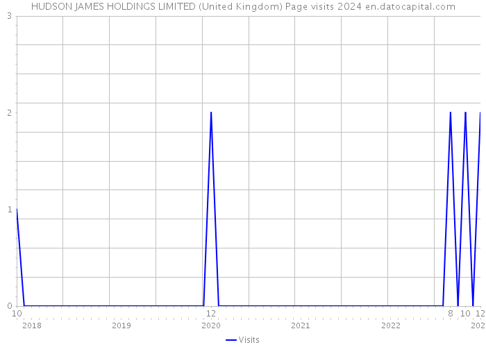 HUDSON JAMES HOLDINGS LIMITED (United Kingdom) Page visits 2024 