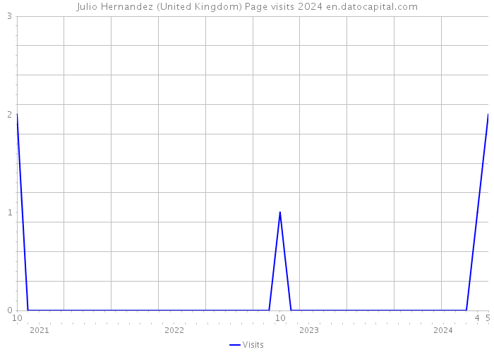 Julio Hernandez (United Kingdom) Page visits 2024 