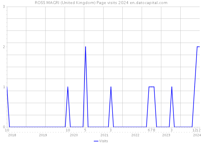 ROSS MAGRI (United Kingdom) Page visits 2024 