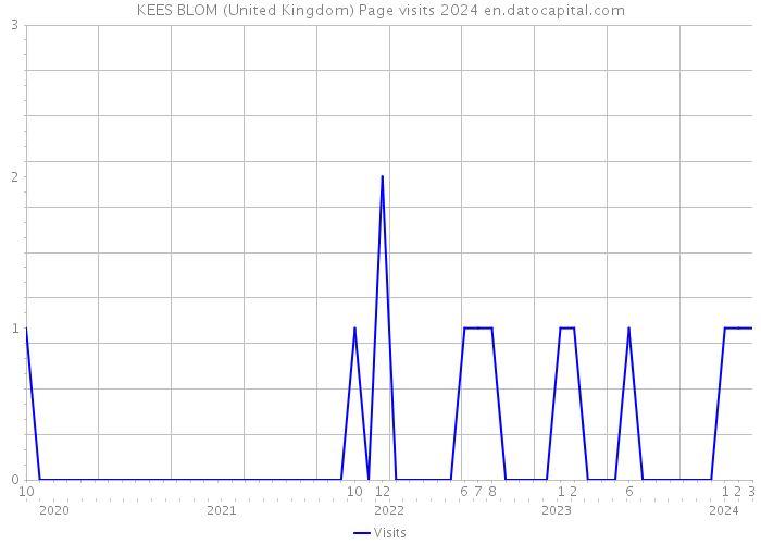 KEES BLOM (United Kingdom) Page visits 2024 