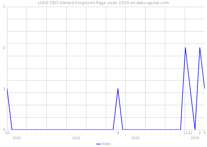 LUIGI CEO (United Kingdom) Page visits 2024 