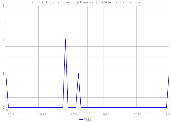 TICHE LTD (United Kingdom) Page visits 2024 