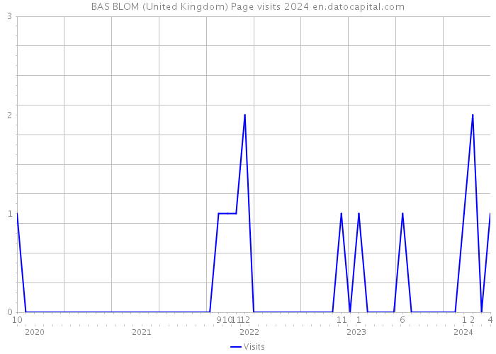 BAS BLOM (United Kingdom) Page visits 2024 