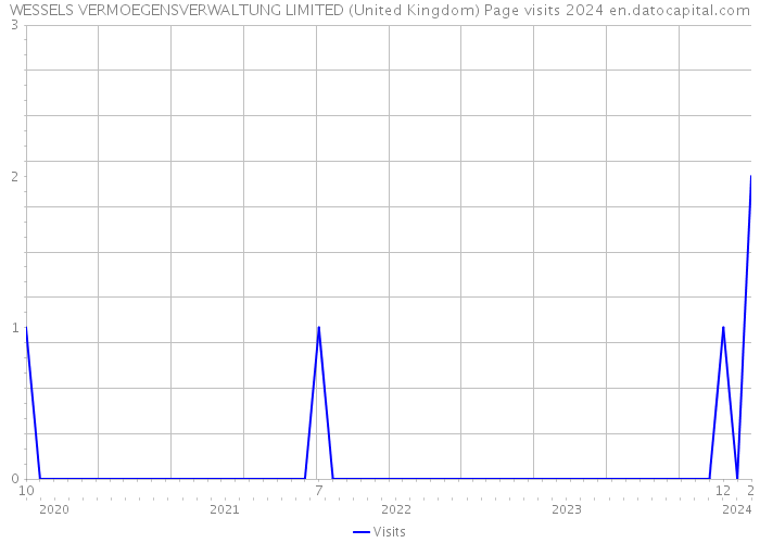 WESSELS VERMOEGENSVERWALTUNG LIMITED (United Kingdom) Page visits 2024 