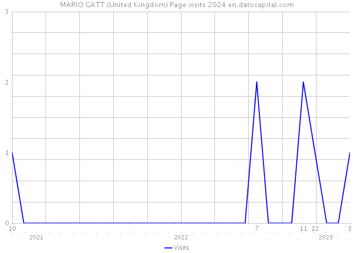 MARIO GATT (United Kingdom) Page visits 2024 