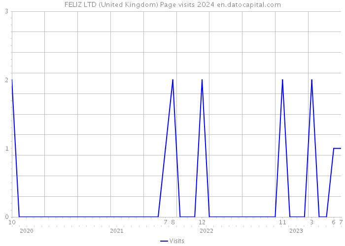 FELIZ LTD (United Kingdom) Page visits 2024 