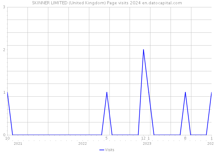 SKINNER LIMITED (United Kingdom) Page visits 2024 