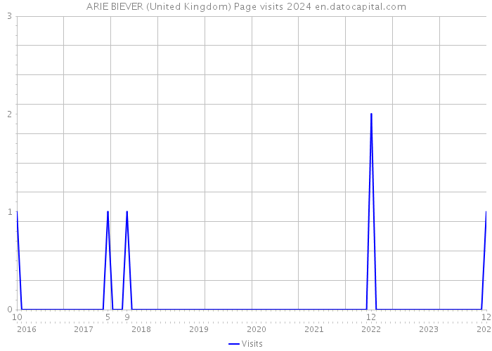 ARIE BIEVER (United Kingdom) Page visits 2024 
