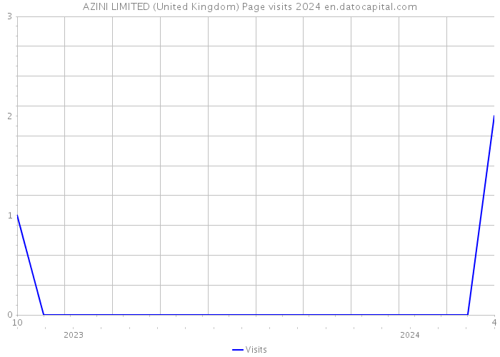 AZINI LIMITED (United Kingdom) Page visits 2024 