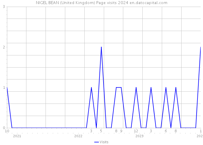 NIGEL BEAN (United Kingdom) Page visits 2024 