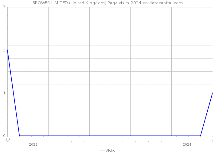 BROWER LIMITED (United Kingdom) Page visits 2024 