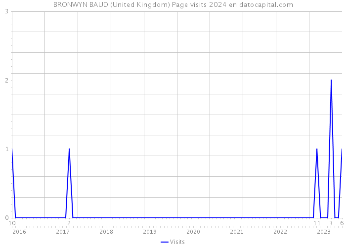 BRONWYN BAUD (United Kingdom) Page visits 2024 