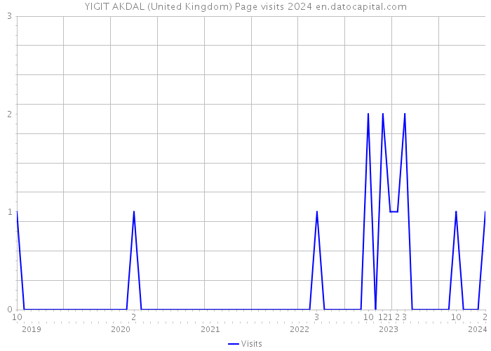 YIGIT AKDAL (United Kingdom) Page visits 2024 