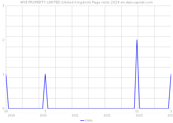 WYE PROPERTY LIMITED (United Kingdom) Page visits 2024 