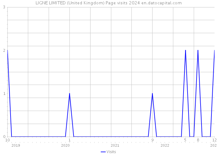 LIGNE LIMITED (United Kingdom) Page visits 2024 