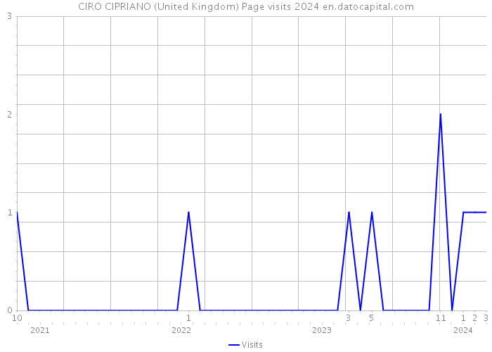 CIRO CIPRIANO (United Kingdom) Page visits 2024 