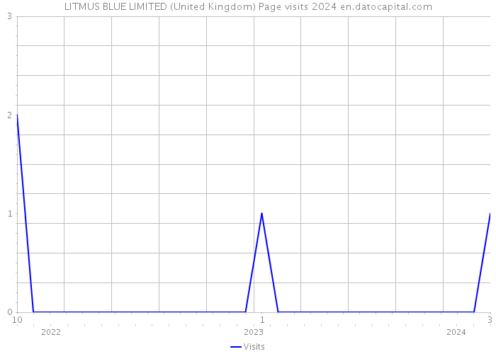 LITMUS BLUE LIMITED (United Kingdom) Page visits 2024 