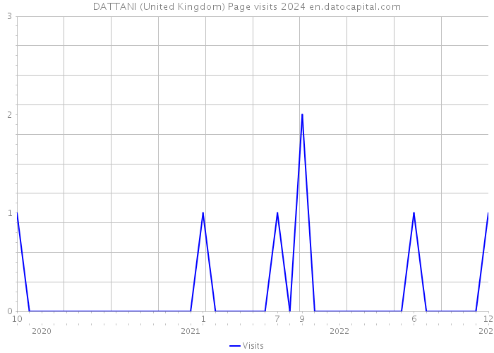 DATTANI (United Kingdom) Page visits 2024 