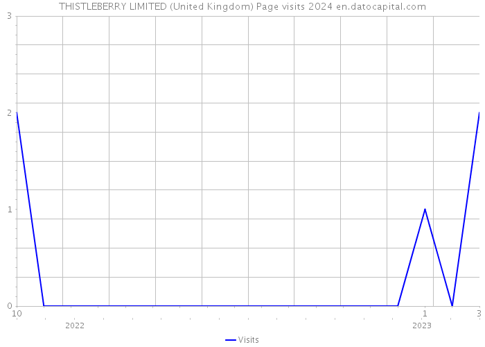 THISTLEBERRY LIMITED (United Kingdom) Page visits 2024 
