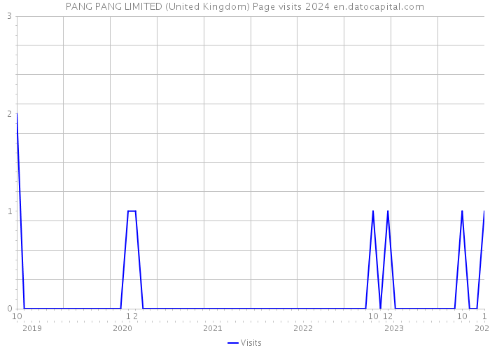 PANG PANG LIMITED (United Kingdom) Page visits 2024 