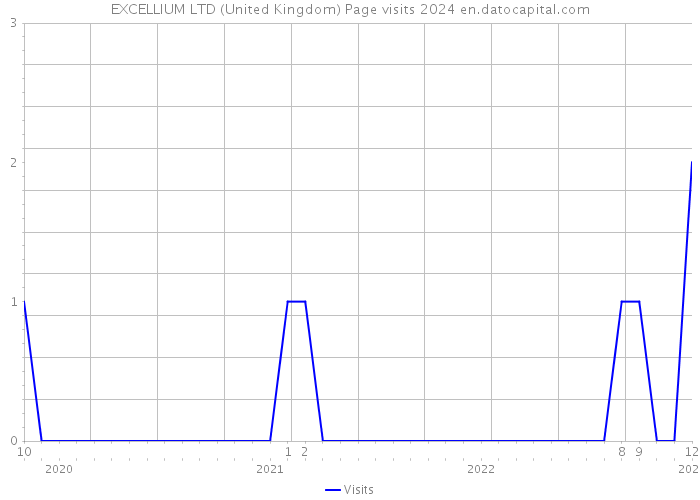 EXCELLIUM LTD (United Kingdom) Page visits 2024 