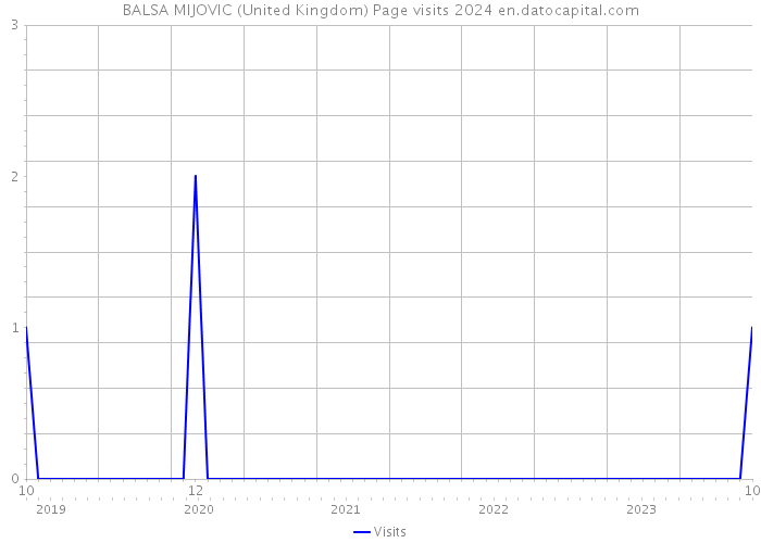 BALSA MIJOVIC (United Kingdom) Page visits 2024 