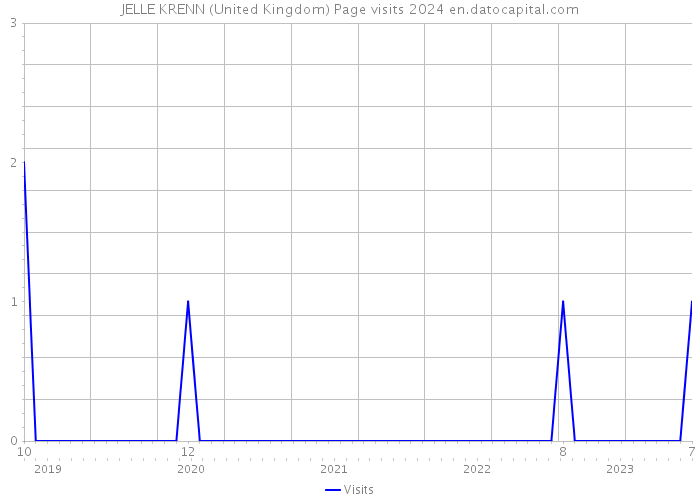 JELLE KRENN (United Kingdom) Page visits 2024 